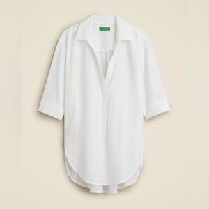 J Crew Cotton Button Down Shirt White